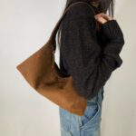 Soft Suede Triangle Bag - Image 15