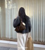 Soft Suede Triangle Bag - Image 25