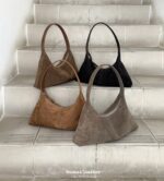 Soft Suede Triangle Bag - Image 26