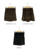 Corduroy Wrapped Split Skort - Image 5