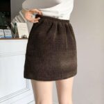 Corduroy Wrapped Split Skort - Image 8