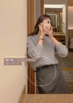 Belted Wool Midi Skirt - Image 5