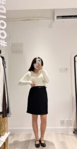 Belted Wool Midi Skirt - Image 12