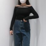 Lined Off-shoulder Top - Image 12