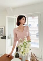 Flipped V-Knit Top - Image 3