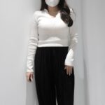 Flipped V-Knit Top - Image 7