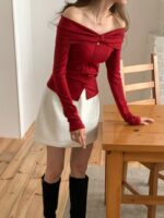 Off-shoulder Ribbon Top - Image 3