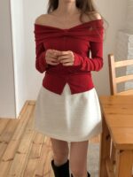 Off-shoulder Ribbon Top - Image 8