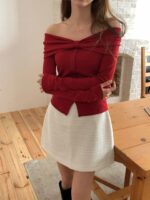 Off-shoulder Ribbon Top - Image 9