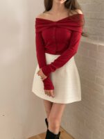 Off-shoulder Ribbon Top - Image 12