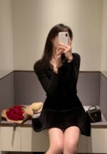 Patched Lace Polo Top - Image 13