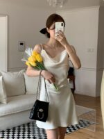 Ruffle Satin Dress - Image 8