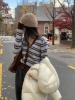 Wool V-Knit Cardigan - Image 7