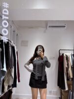 Asymmetric Choker Blouse - Image 19