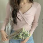 Front Twisted Knit Top - Image 2