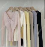 Front Twisted Knit Top - Image 9