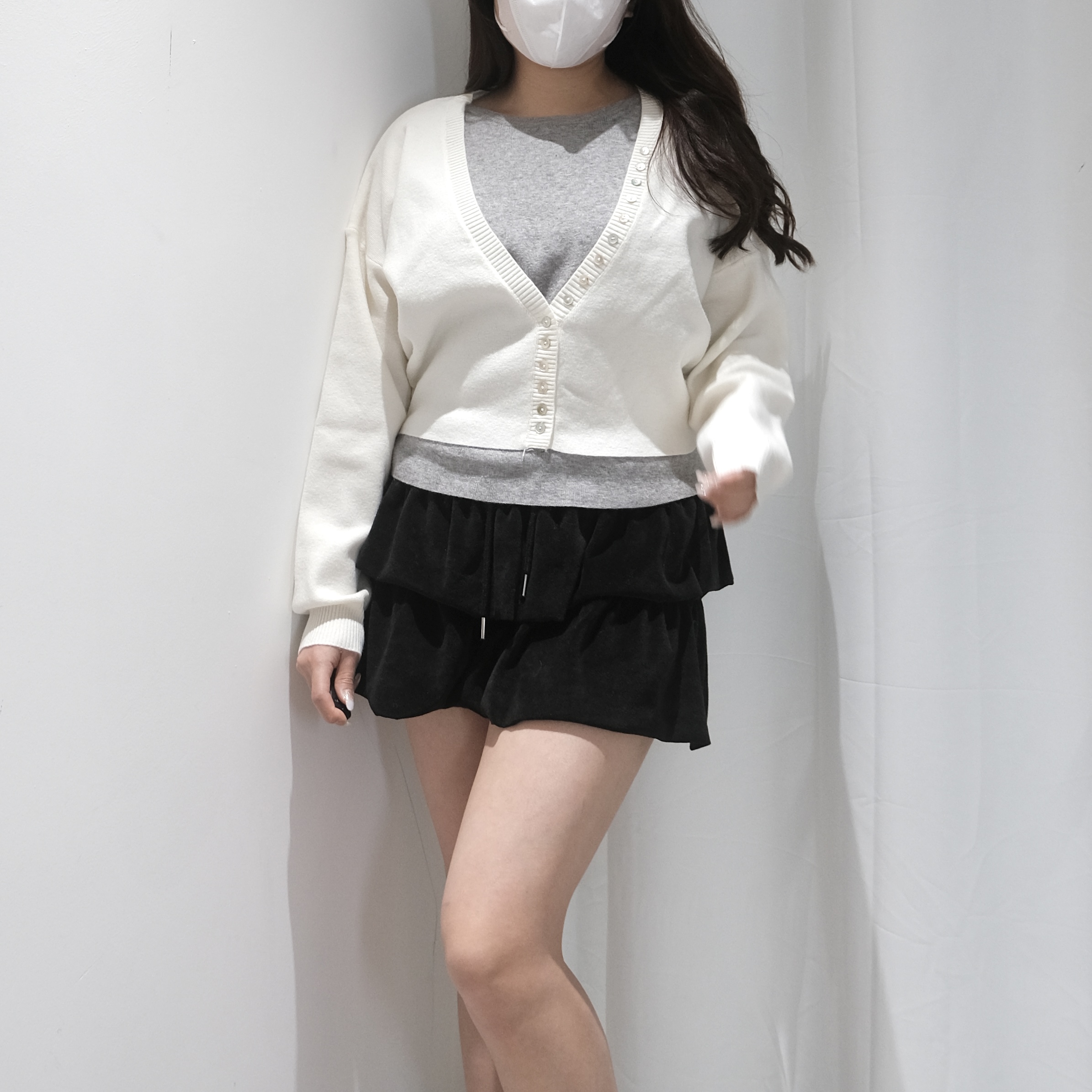 26JANTOP031_11 Twopiece Cardigan Top - Image 1