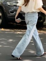 OUNCE Brush Wash Light Denim Pants - Image 4