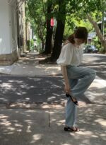 OUNCE Brush Wash Light Denim Pants - Image 10