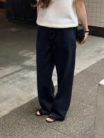 OUNCE Non-Fade Wide Denim Pants - Image 8