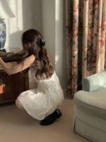 OUNCE Eyelet String Dress - Image 7