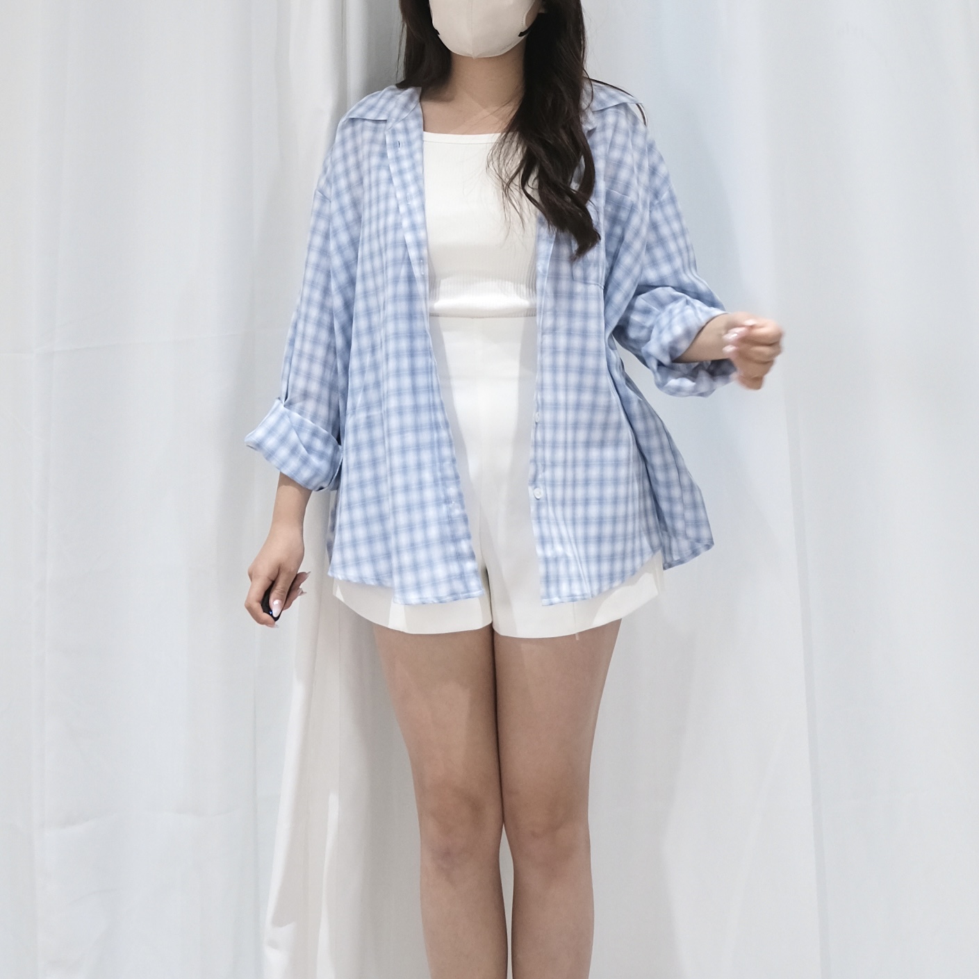 26FEBTOP002_NEW_01 Soft Checked Shirt - Image 1