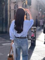 COMEBACK!! Shimmering Stripes Shirt - Image 2