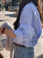 COMEBACK!! Shimmering Stripes Shirt - Image 7