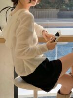 Mohair Hooded Knit - Image 14