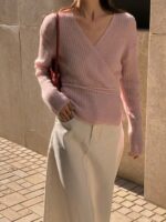 Wool Wrapped Blouse - Image 5