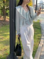 Flowery Collar Blouse - Image 3