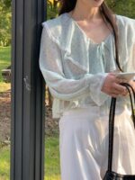 Flowery Collar Blouse - Image 9