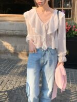 Flowery Collar Blouse - Image 14