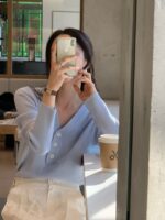 Buttons Ribbed VKnit - Image 8