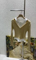 Ribbed Vneck Layered Top - Image 12