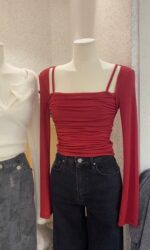 Shirred Layered Tees - Image 7