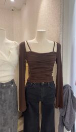 Shirred Layered Tees - Image 11