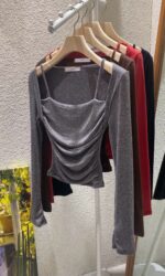 Shirred Layered Tees - Image 12