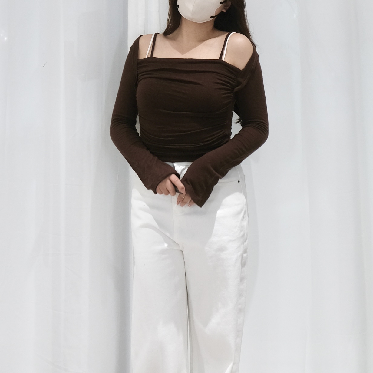 26FEBTOP016_NEW_01 Shirred Layered Tees - Image 1