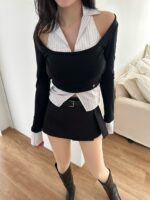 Pleated Shirt Top - Image 10