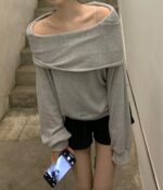 Hooded Offshoulder Top - Image 11