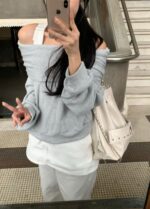 Hooded Offshoulder Top - Image 16