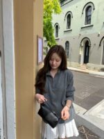 OUNCE Cashmere Half-Zip Knit Top - Image 9