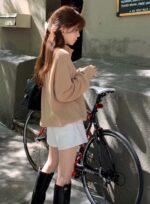 OUNCE Cashmere Half-Zip Knit Top - Image 18