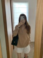 OUNCE Cashmere Half-Zip Knit Top - Image 20