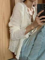 OUNCE Cloud Wrinkle Cardigan - Image 15