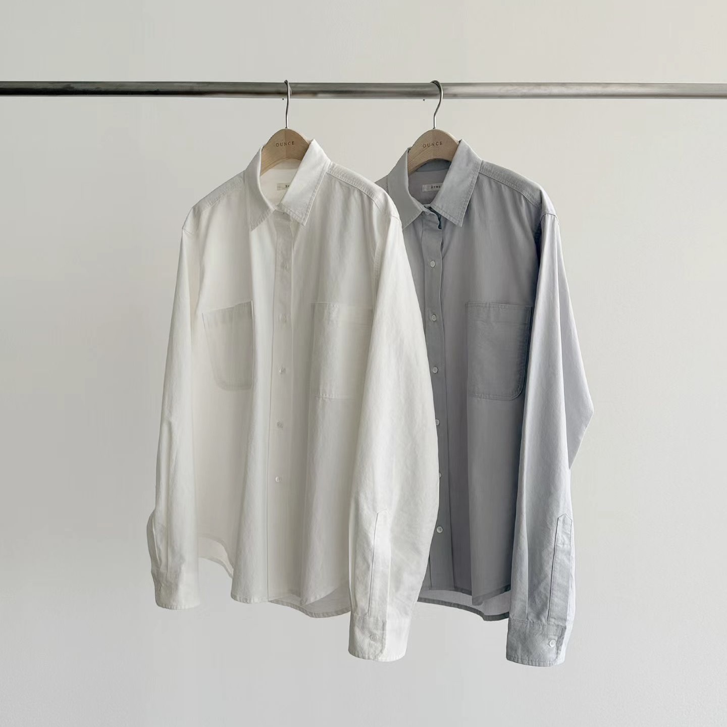 26FEBTOP027_01 OUNCE Cotton Oxford Shirt - Image 1