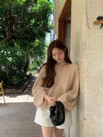 OUNCE Mohair V-Neck Knit Top - Image 4