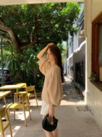 OUNCE Mohair V-Neck Knit Top - Image 7