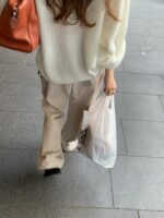 OUNCE Mohair V-Neck Knit Top - Image 16